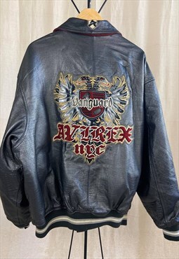 Genuine Vintage Avirex NYC Vanguard Leather Bomber Jacket