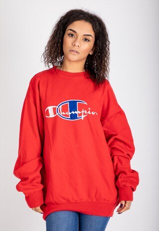 VINTAGE CHAMPION EMBROIDERED LOGO SWEATSHIRT MW37