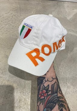 Vintage Roma Italy Rome Embroidered Hat Cap