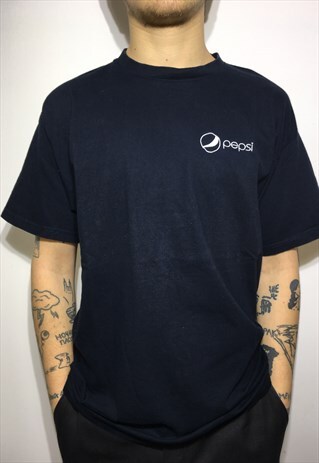 VINTAGE 90' OLDSCHOOL UNISEX PEPSI BLACK TSHIRT