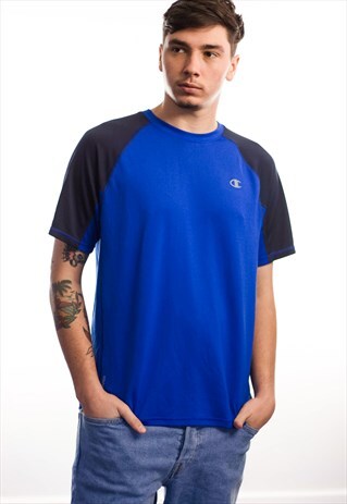 VINTAGE CHAMPION LOGO T-SHIRT 90S L 5.6
