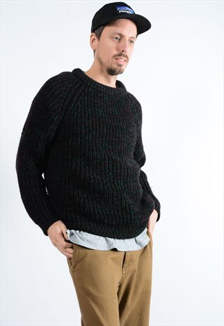 VINTAGE CHUNKY KNIT JUMPER.