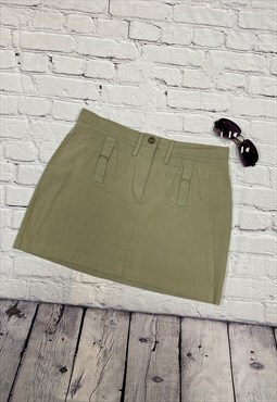 Y2K Khaki Mini Skirt