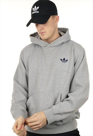 mens adidas hoodie grey