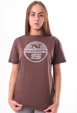 Vintage North Sales T-Shirt in Brown