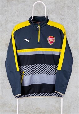 Arsenal Sweatshirt 1/4 Zip Football Puma Training Top Medium