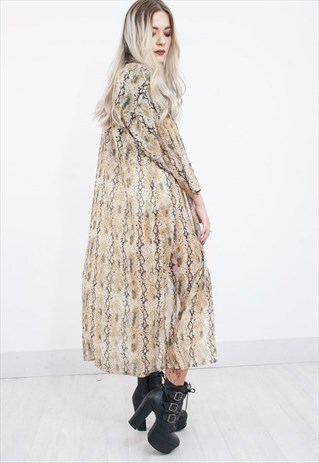 ACID SHEER SNAKE MAXI KIMONO