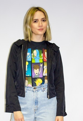 VINTAGE 90'S BENETTON HOODED BOMBER JACKET