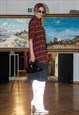 VINTAGE 90S MAROON PLAID SHIRT