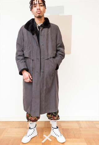 VINTAGE COAT WITH WARM FAUX FUR LINER (REF/363)