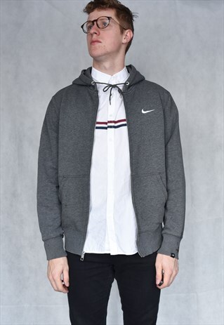 VINTAGE SMALL SWOOSH ZIP HOODIE SIZE M