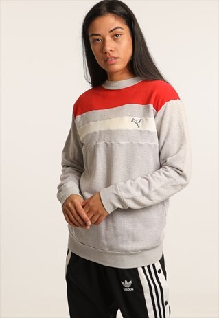 VINTAGE PUMA EMBROIDERED LOGO SWEATSHIRT