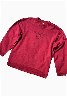 Valentino sweatshirt with embroided spell out logo 