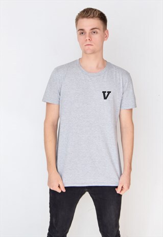 GREY V T-SHIRT