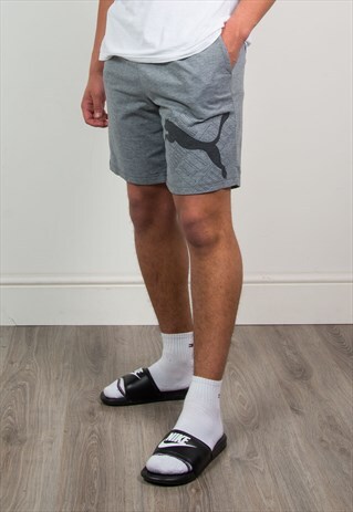 PUMA GREY JOGGER SHORTS JOGGING