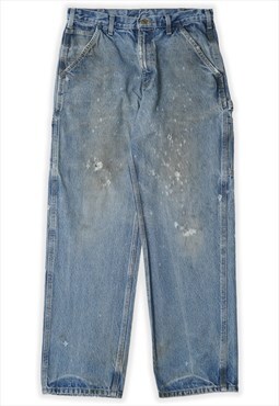 Vintage Carhartt Original Fit Workwear Denim Jeans Womens