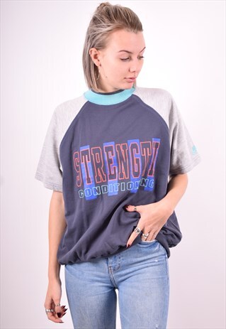 NIKE WOMENS VINTAGE SWEATSHIRT TOP SMALL MULTI 90'S