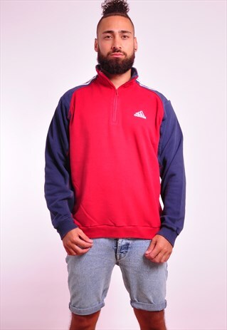 VINTAGE ADIDAS EQUIPMENT 1/4 ZIP SWEATER