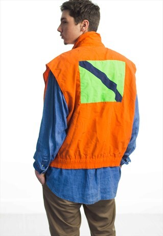 VINTAGE TOMMY HILFIGER LOGO REWORKED SAILING VEST XL 15.1