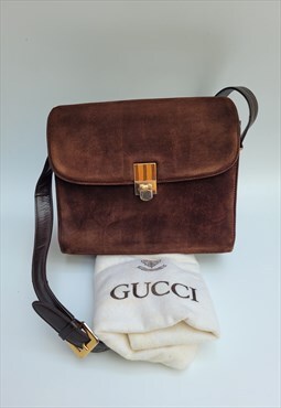 Vintage Brown Leather Shoulder Bag