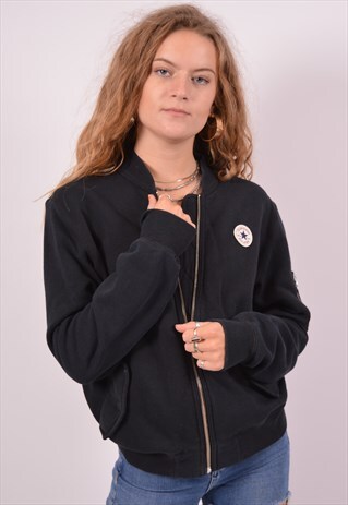 VINTAGE CONVERSE CARDIGAN SWEATER BLACK