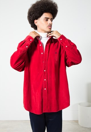 VINTAGE CORDUROY POLO RALPH LAUREN SHIRT S4865
