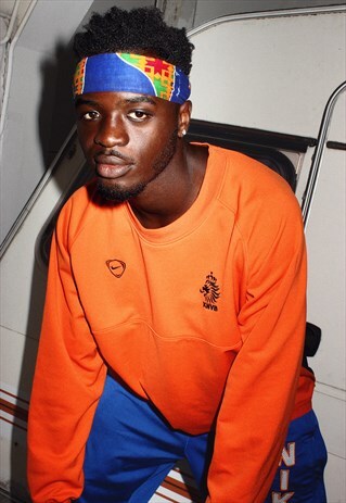 ORANGE NIKE KNVB NETHERLANDS EMBROIDERED SWEATSHIRT