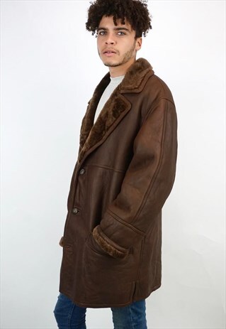VINTAGE 90'S SHEARLING COAT