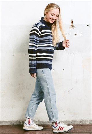 VINTAGE 90S SOFT STRIPED SWEATER