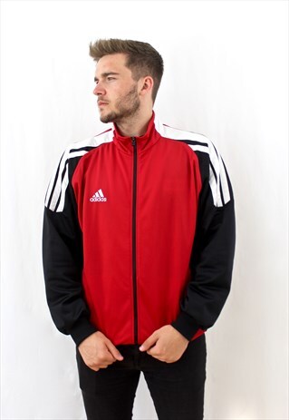 90'S RETRO RED TRACK JACKET
