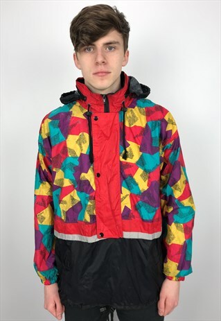 90S VINTAGE MARCEL CLAIR FESTIVAL RAIN MAC JACKET