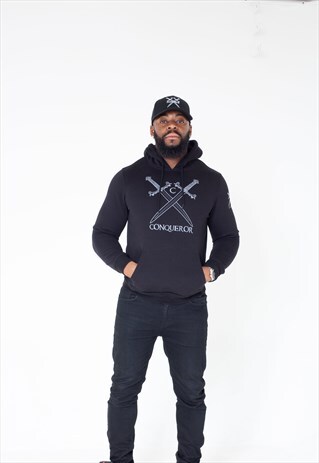 BLACK BIG LOGO HOODY