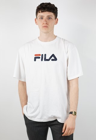 VINTAGE FILA WHITE 90'S T-SHIRT