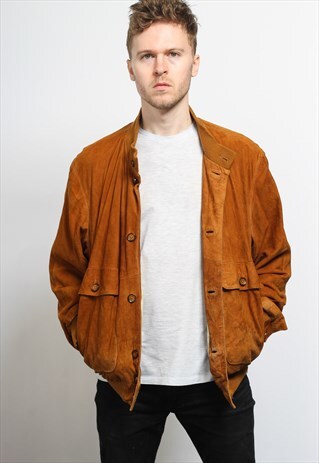 VINTAGE SUEDE BOMBER JACKET