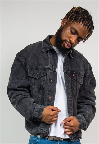 VINTAGE LEVIS BLACK DENIM JACKET