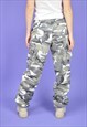 VINTAGE CAMOUFLAGE MILITARY POCKET TROUSERS