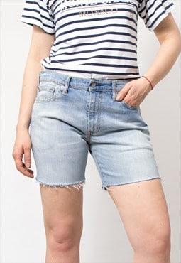 Levi's cut off shorts vintage y2k low waist blue cutoffs