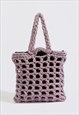MAMA TOTE ALPACA WOOL LAVENDER