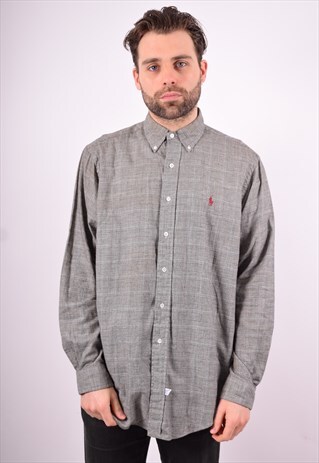 RALPH LAUREN MENS VINTAGE SHIRT LARGE MULTI 90'S