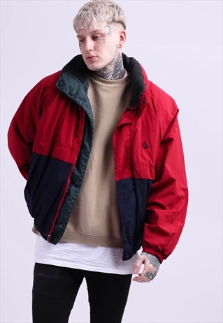 VINTAGE 90S NAUTICA REVERSIBLE PUFFER JACKET