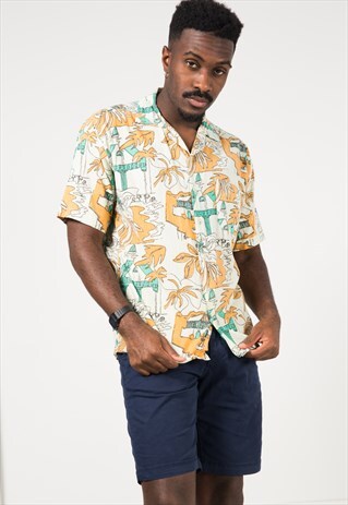 VINTAGE 80S HAWAIIAN SHIRT / S1968