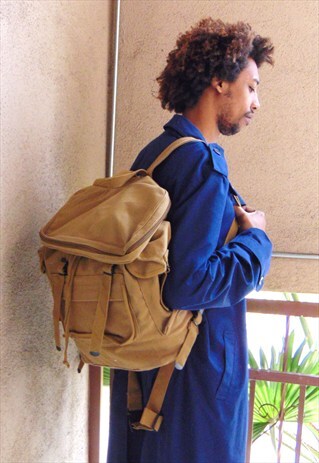 CLASSIC MILITARY SURPLUS OVERSIZED CANVAS BACKPACK