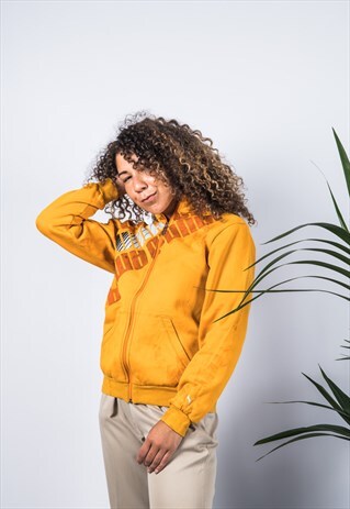 VINTAGE PUMA SWEATER IN ORANGE