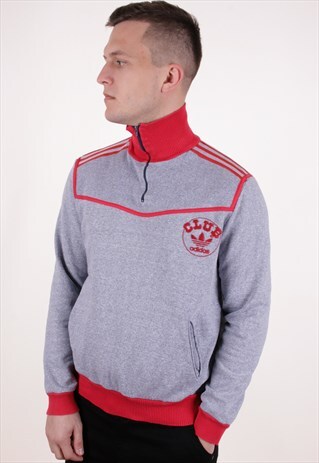 90S VINTAGE ADIDAS 1/4 ZIP SWEATSHIRT AA8465