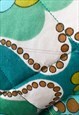 TURQUOISE RUFFLE HEART TOTE BAG