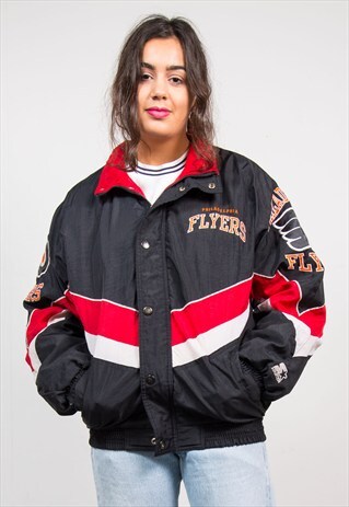 VINTAGE NHL OFFICIAL STARTER PHILADELPHIA FLYERS COAT JACKET