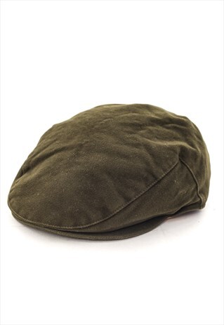 VINTAGE BARBOUR FLAT CAP HAT GREEN