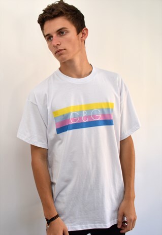 G&G UNISEX ASH MULTI BLOCK TEE