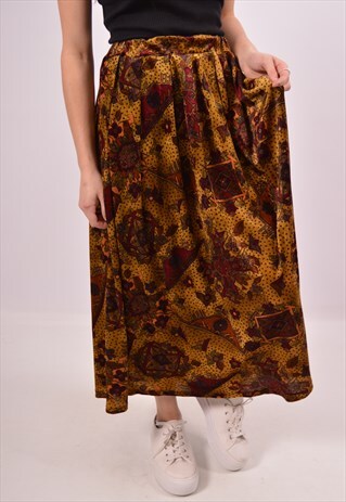 VINTAGE VELVET SKIRT MULTI