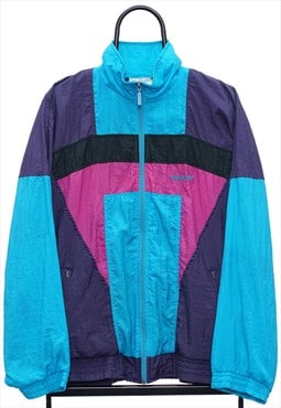 Vintage Adidas 80s Purple Windbreaker Jacket Mens